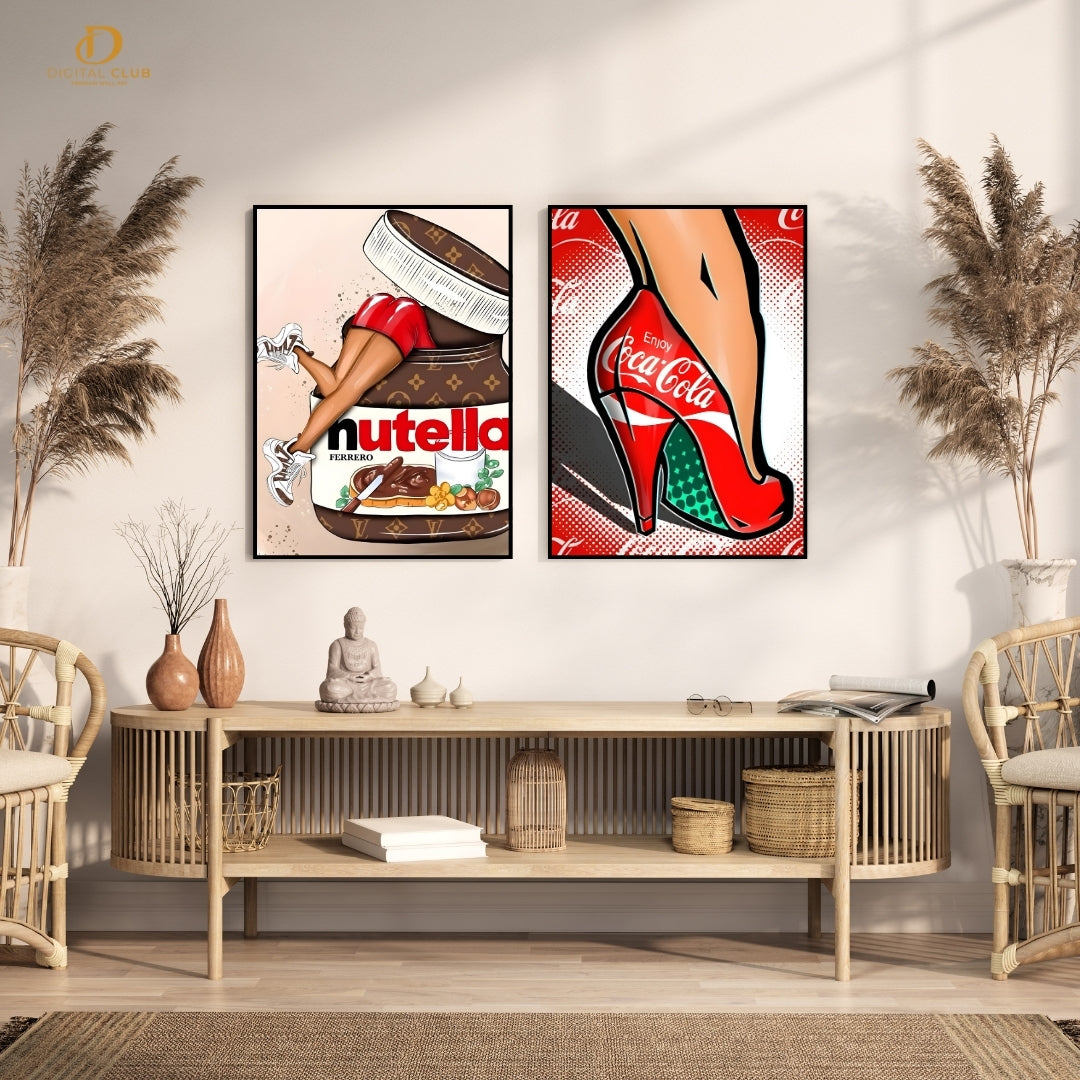 Nutella x Coca Cola - 2 Panel Wall Art