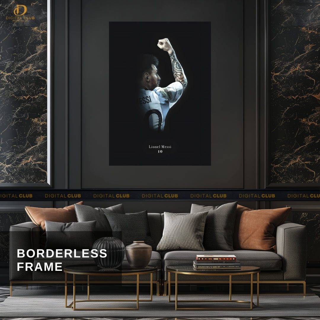 Lionel Messi 4 - Football - Premium Wall Art