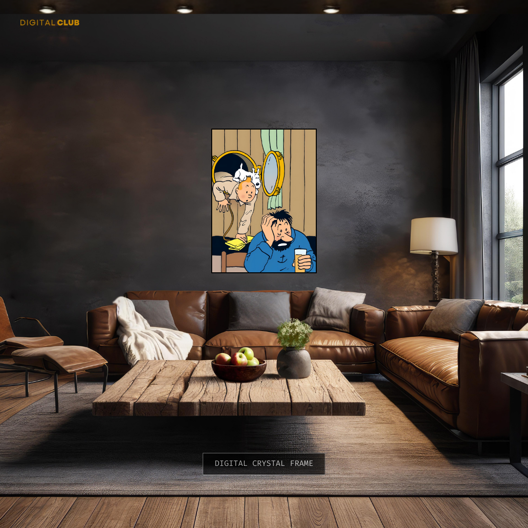 Tin Tin - Cartoon Character 1 - Premium Wall Art