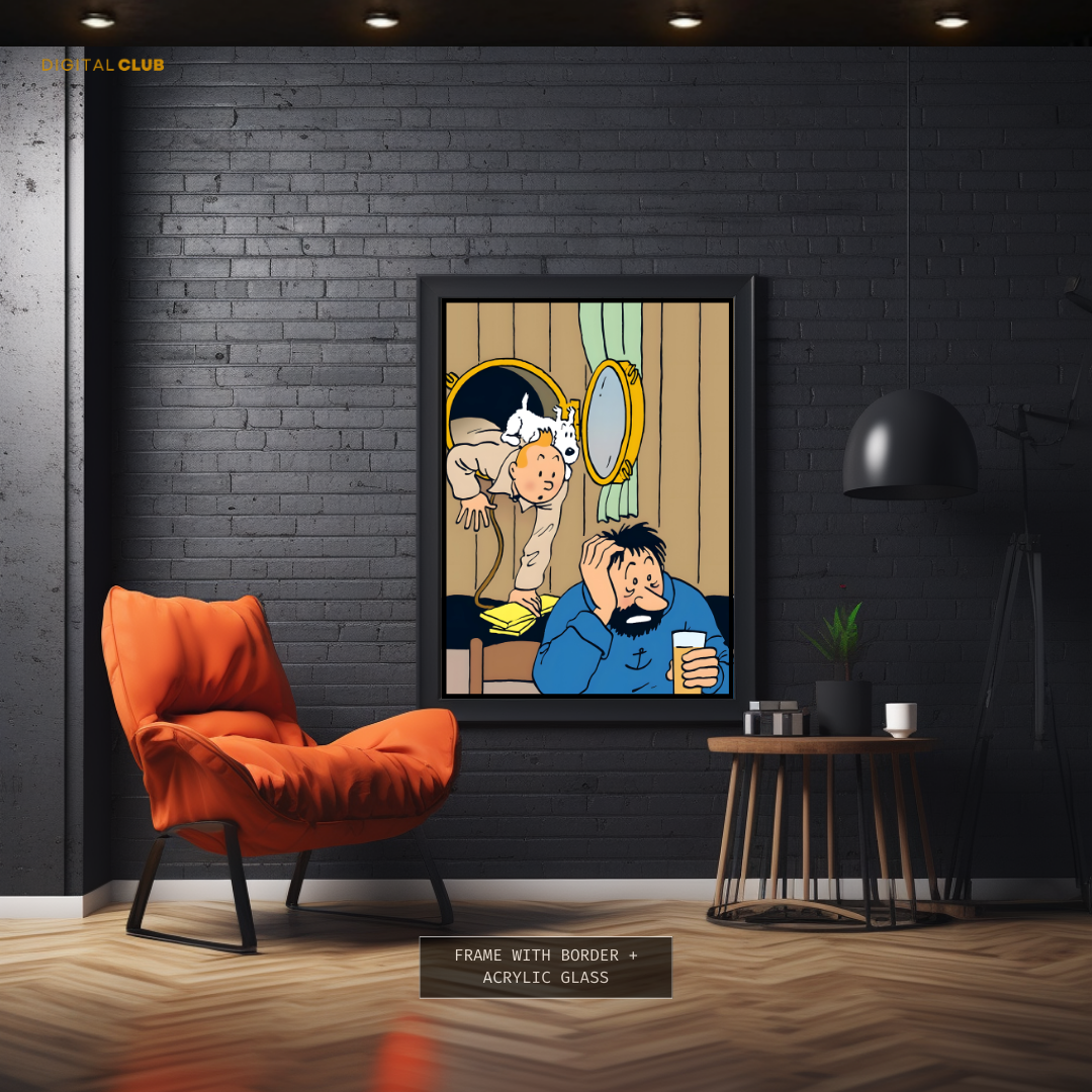 Tin Tin - Cartoon Character 1 - Premium Wall Art