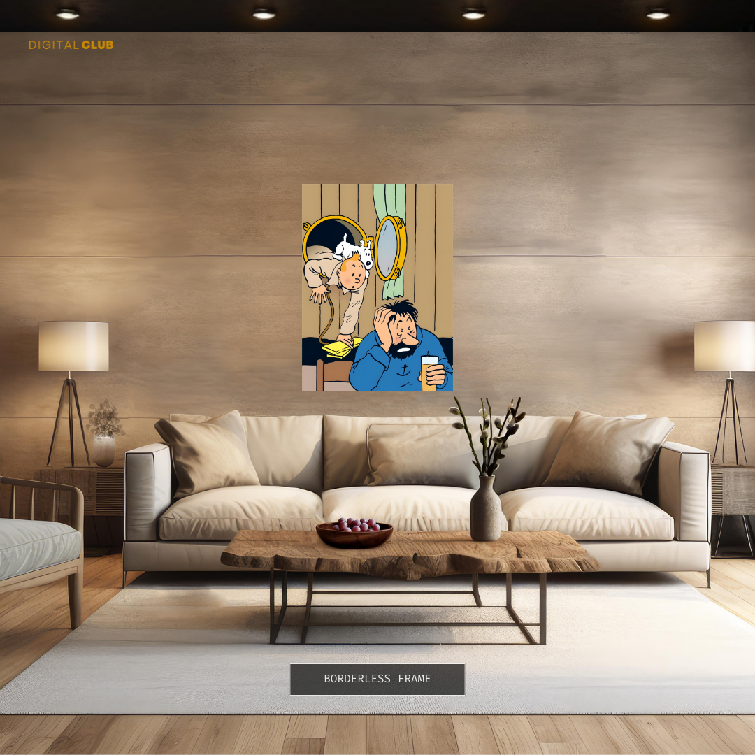 Tin Tin - Cartoon Character 1 - Premium Wall Art