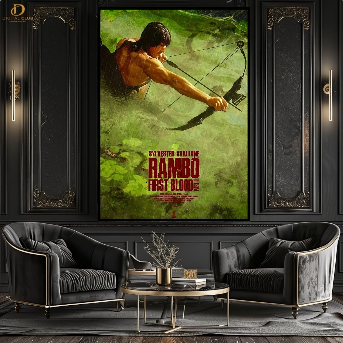 Rambo Poster - Movie - Premium Wall Art