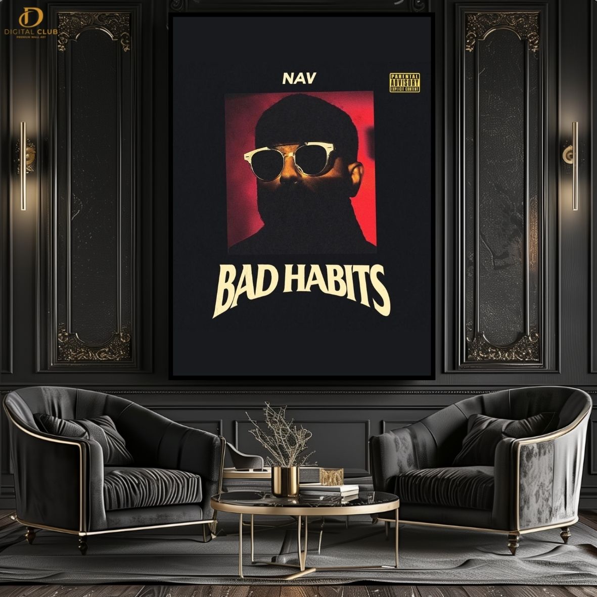 Bad Habits - Music Artist - Premium Wall Art