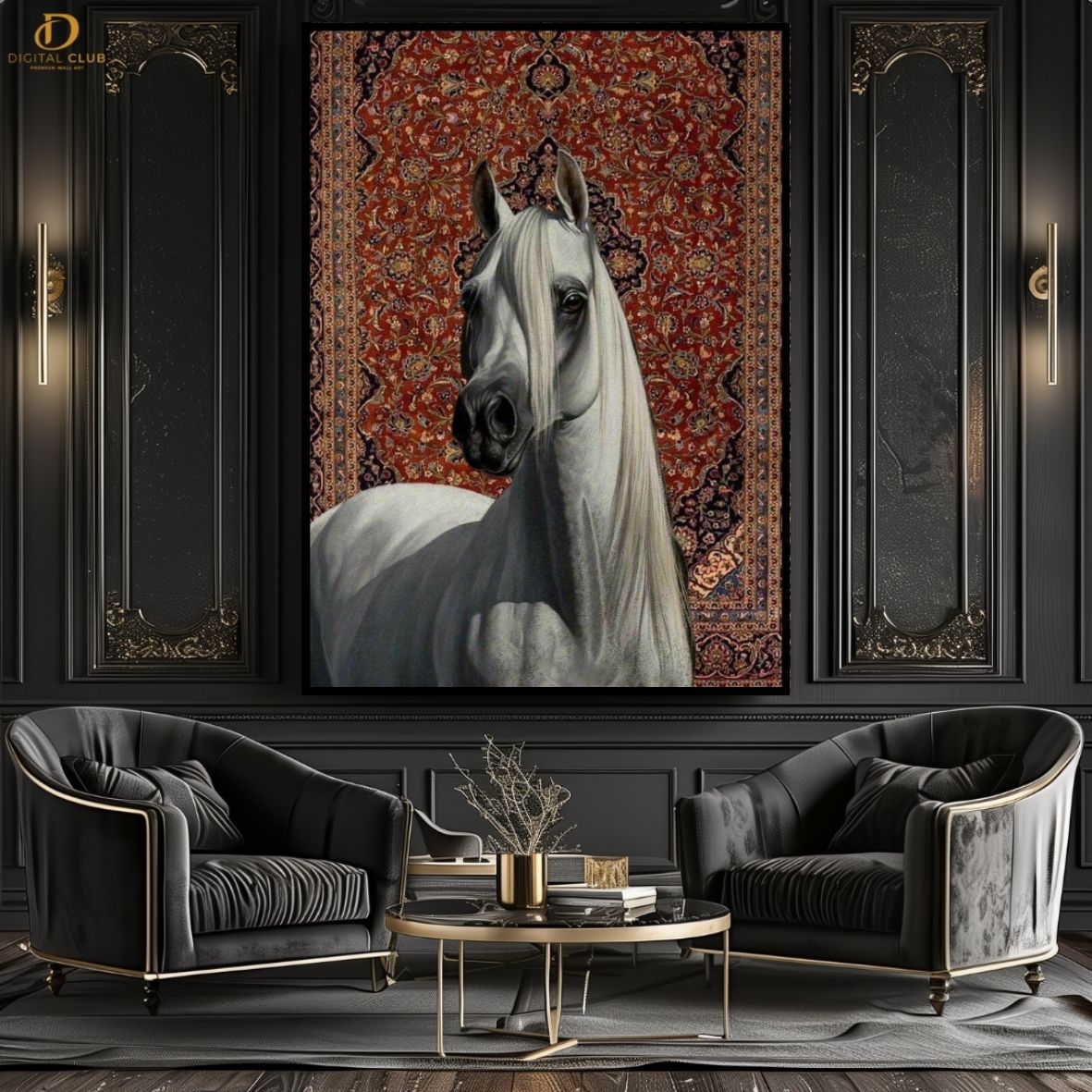Horse Artwork 19- Animal-Premium Wall Art