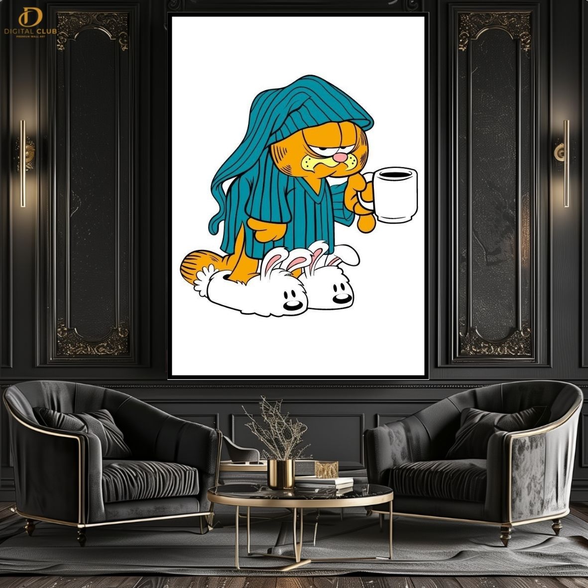 Garfield -Cartoon- Premium Wall Art - Art Digital Club