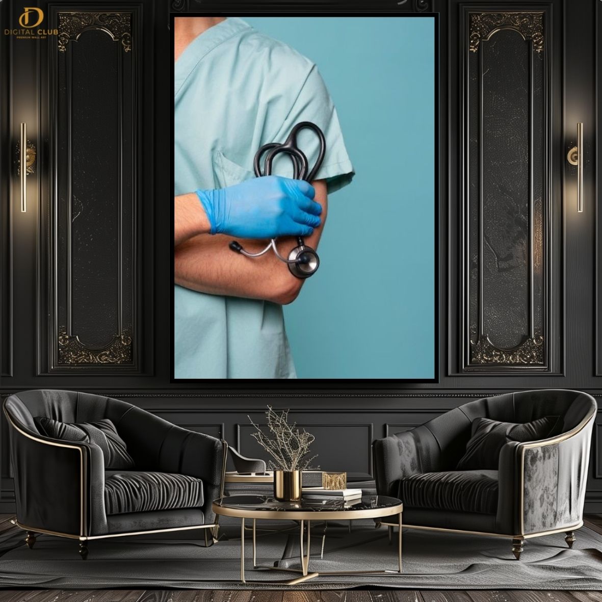 Doctor Artwork 2 -Office- Premium Wall Art