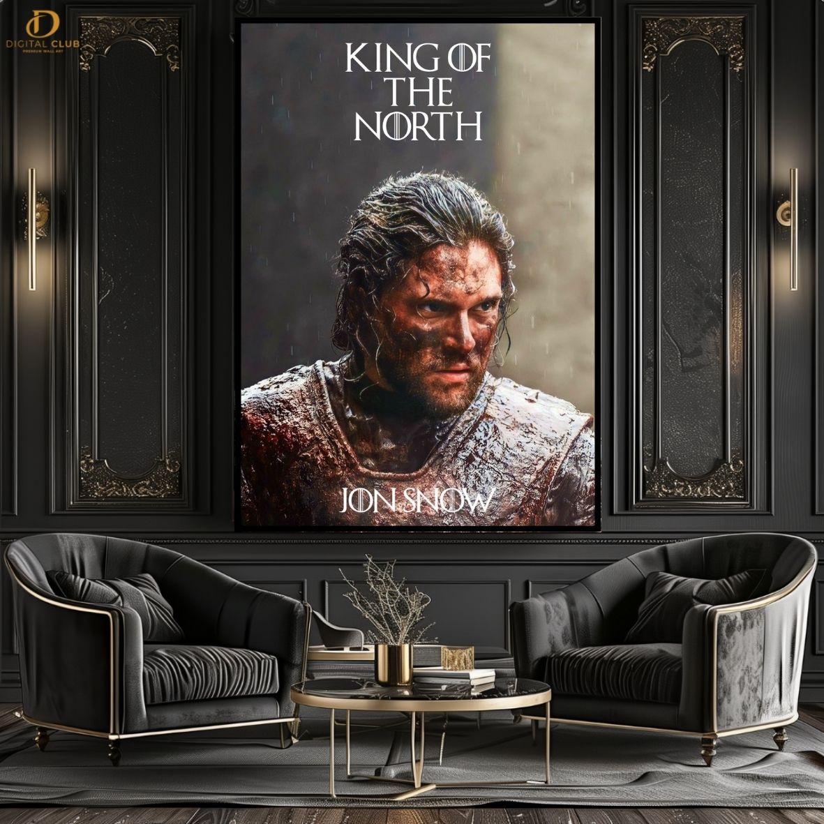 Game Of Thrones- King Of The North- Movie- Premium Wall Art - Art Digital Club