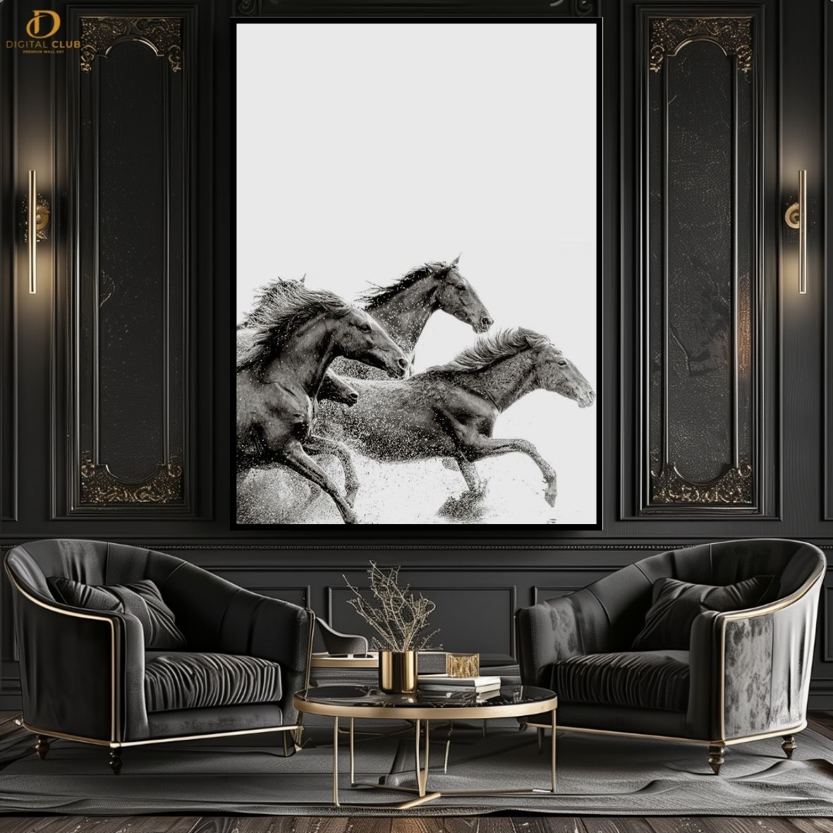 Horse Artwork 18- Animal-Premium Wall Art