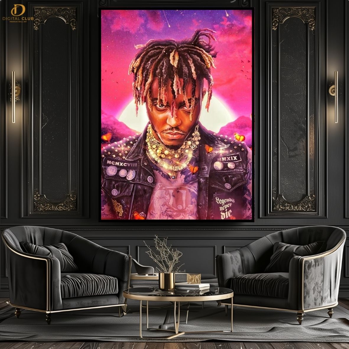 Juice WRLD " Legends Never Die " -Music Artist- Premium Wall Art