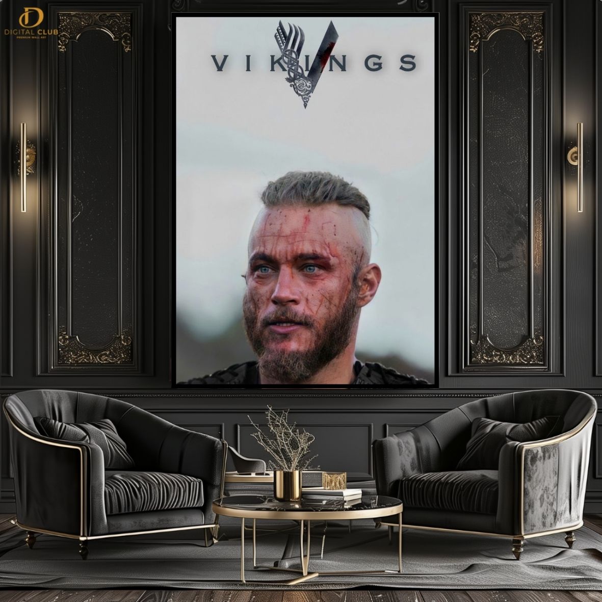 Ragnar Vikings 3- Movie - Premium Wall Art