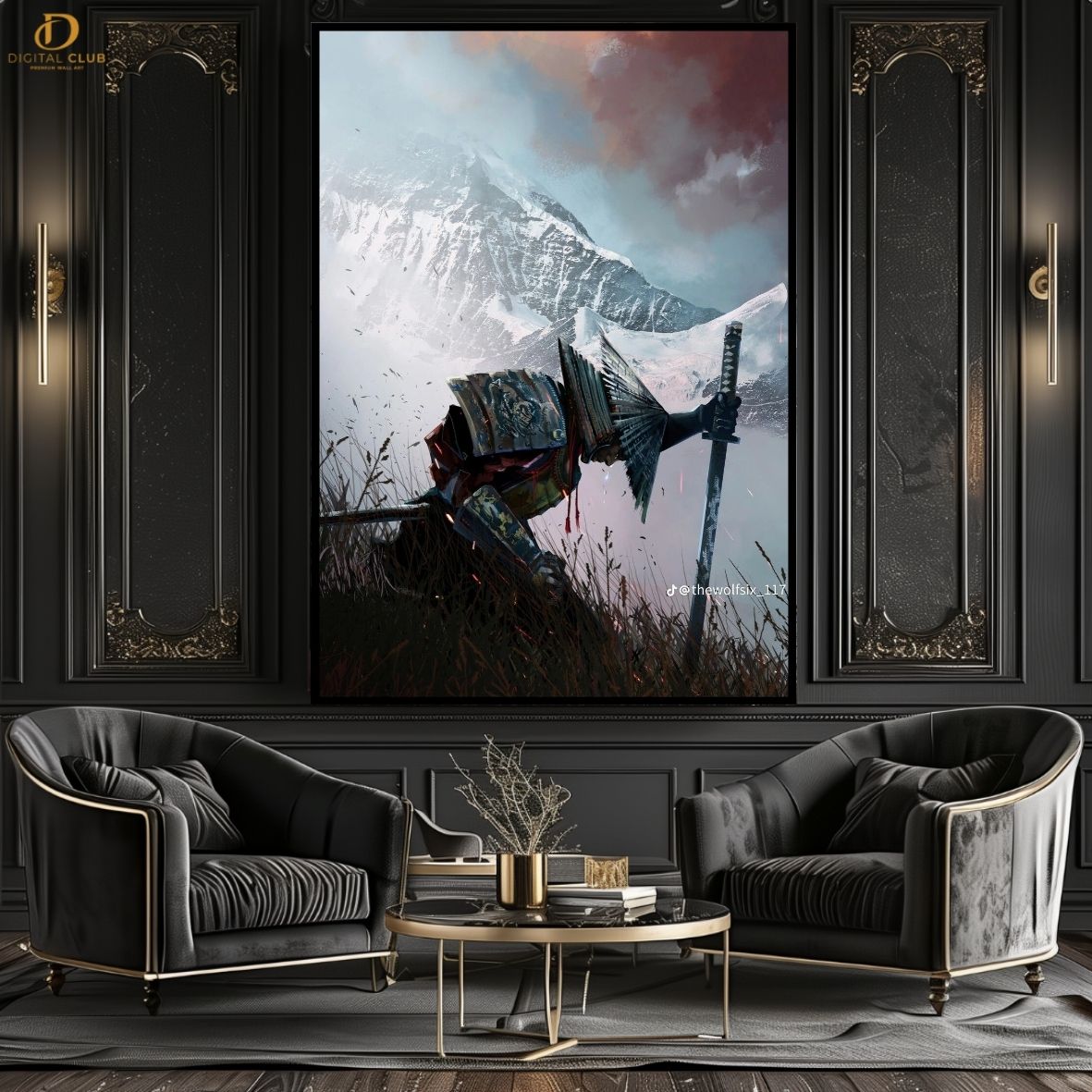 Samurai - Gaming- Premium Wall Art