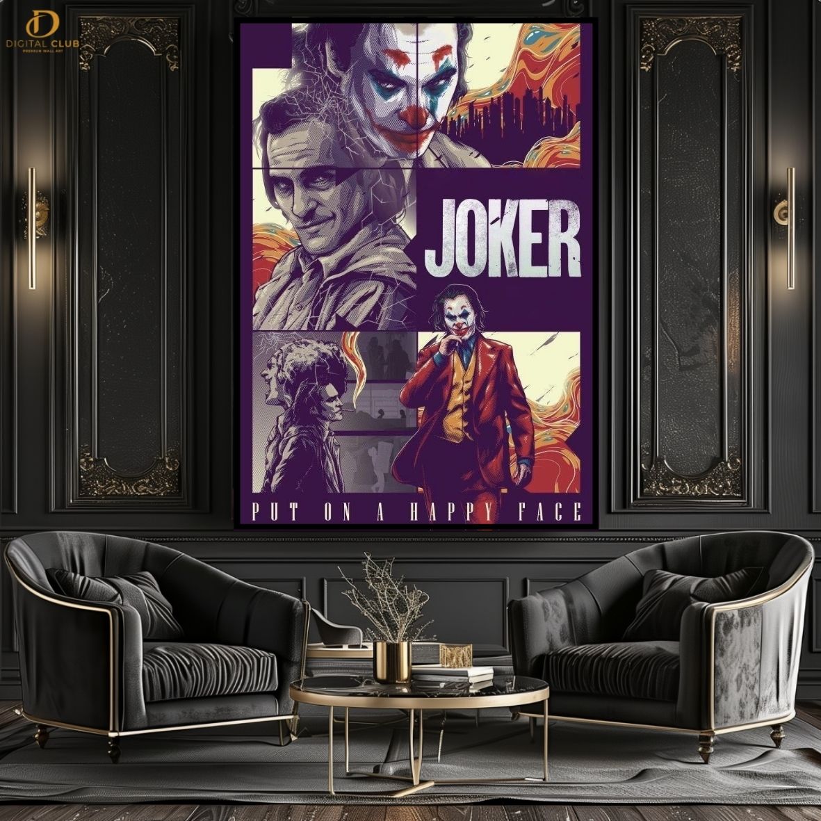 Joker Poster 2- Movie- Premium Wall Art - Art Digital Club
