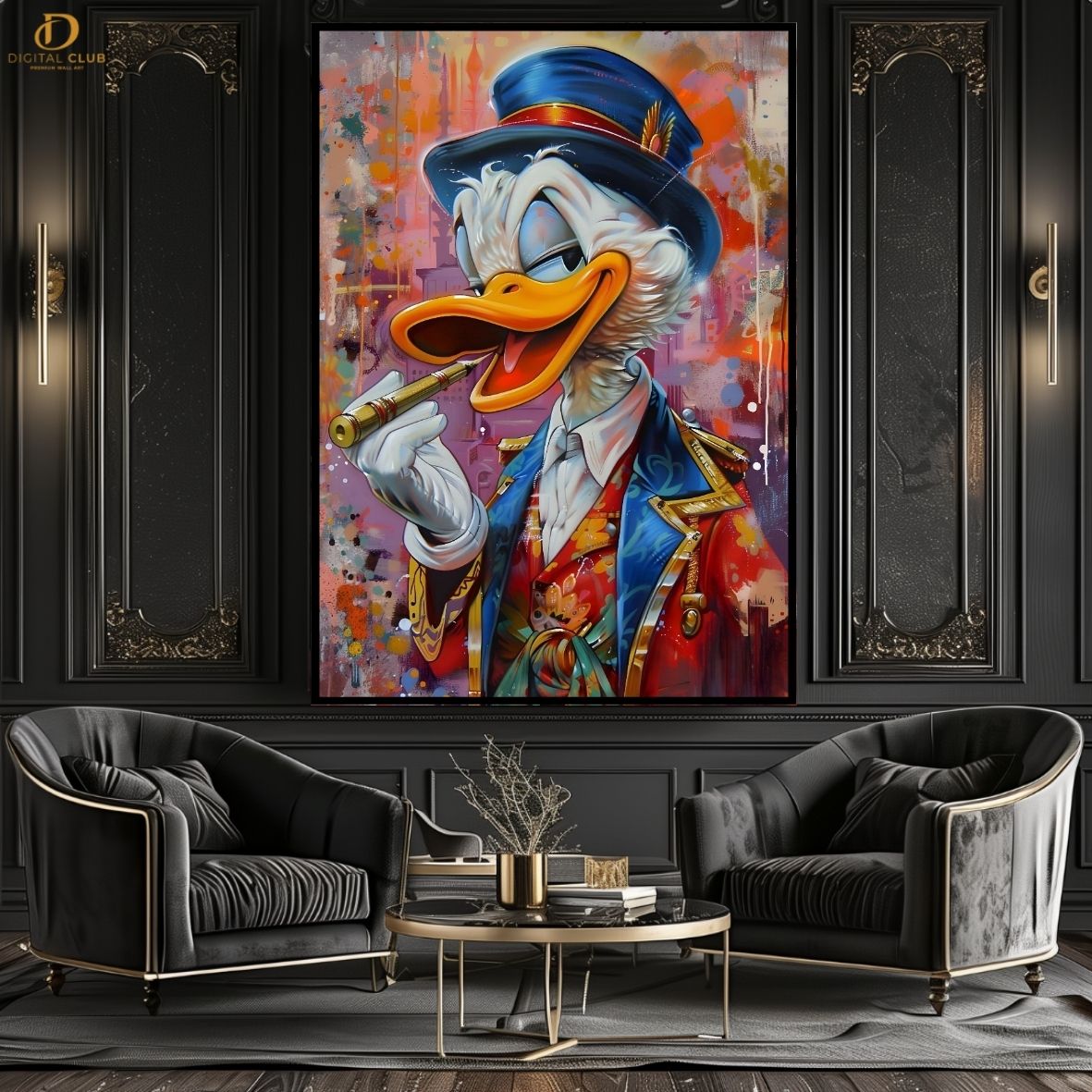 Duck Pop Art -Graphic- Premium Wall Art - Art Digital Club