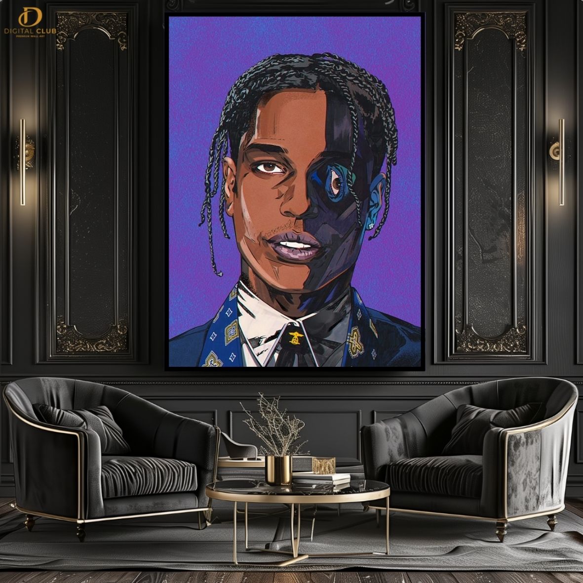 Travis Scott 7 -Music Artist- Premium Wall Art