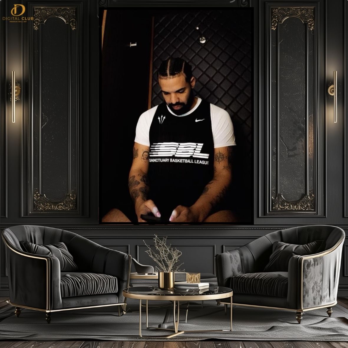 Drake Graham 3 - Music- Premium Wall Art