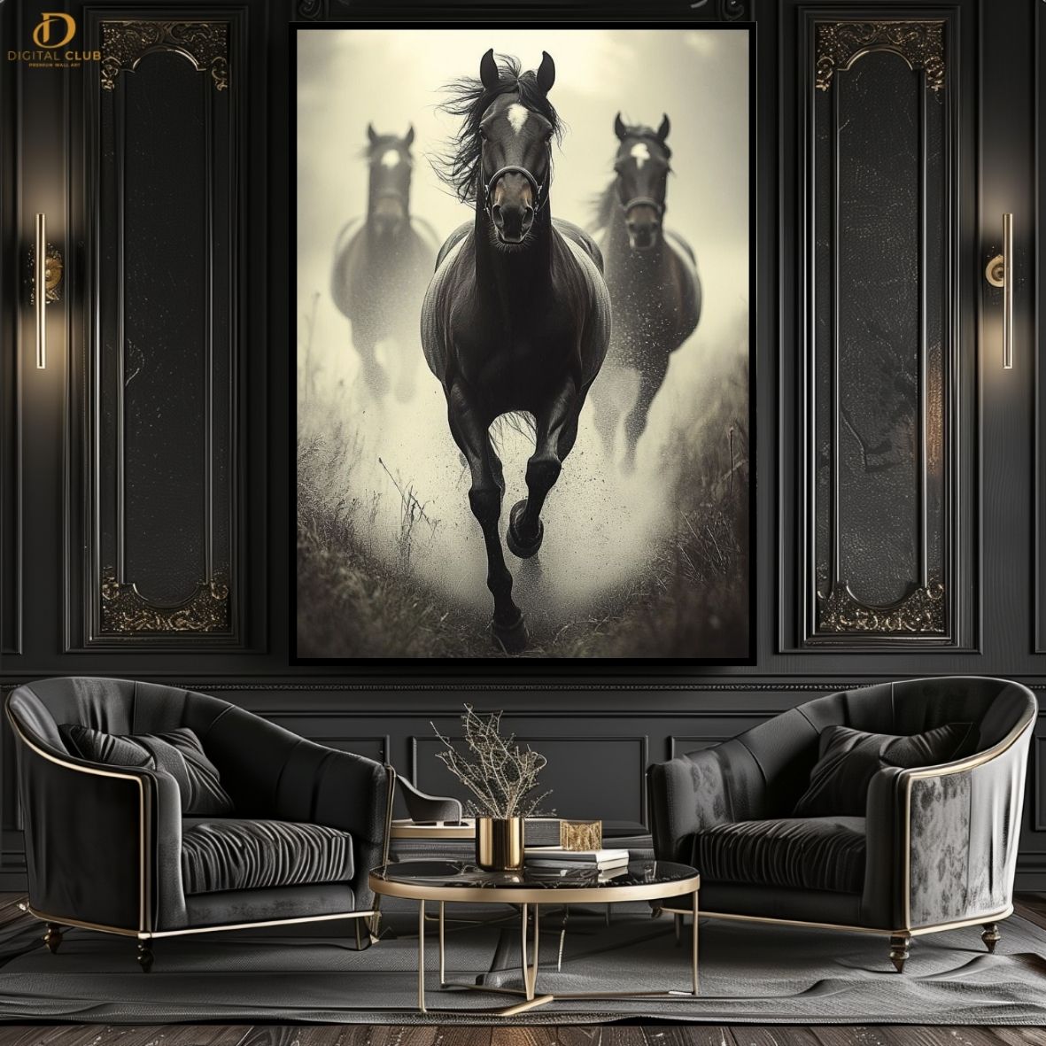 Horse Artwork 11- Animal-Premium Wall Art