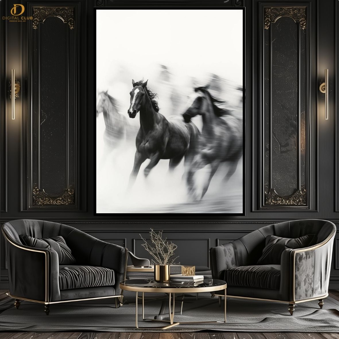 Horse Artwork 17- Animal-Premium Wall Art