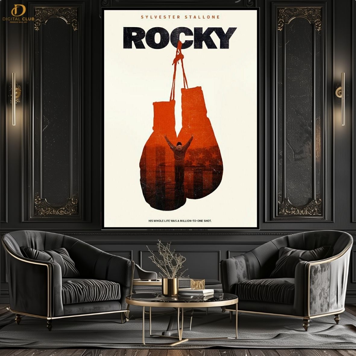 Rocky Poster - Movie- Premium Wall Art