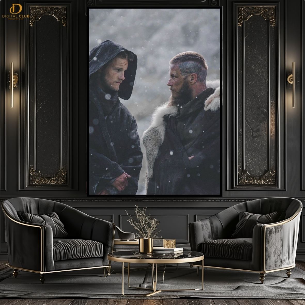 Ragnar/ Bjorn Vikings- Movie - Premium Wall Art