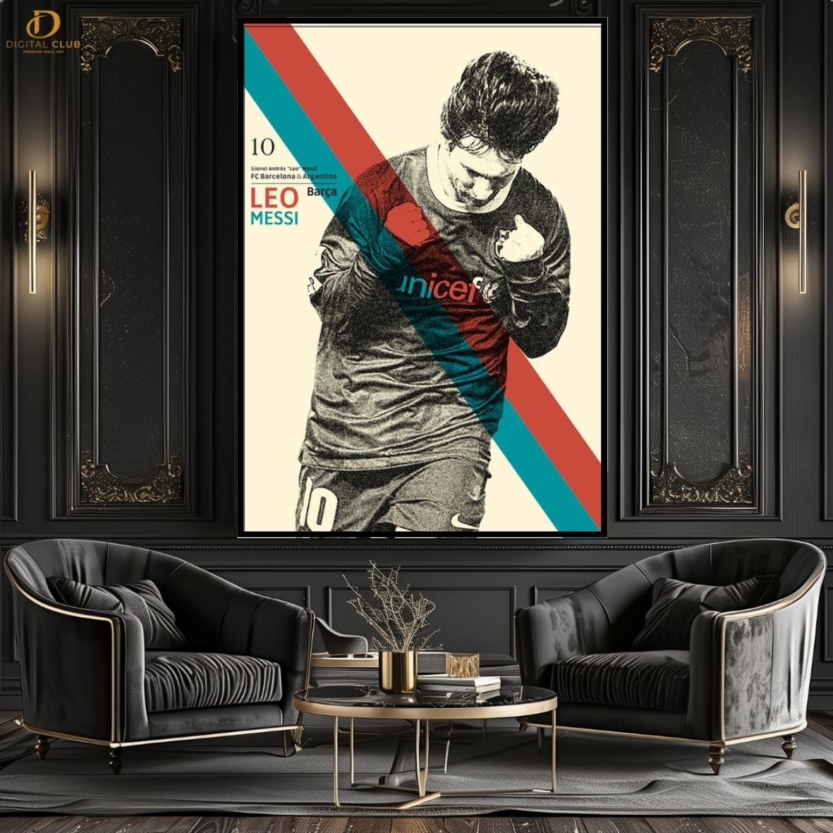 Messi 10- Football Premium Wall Art - Art Digital Club