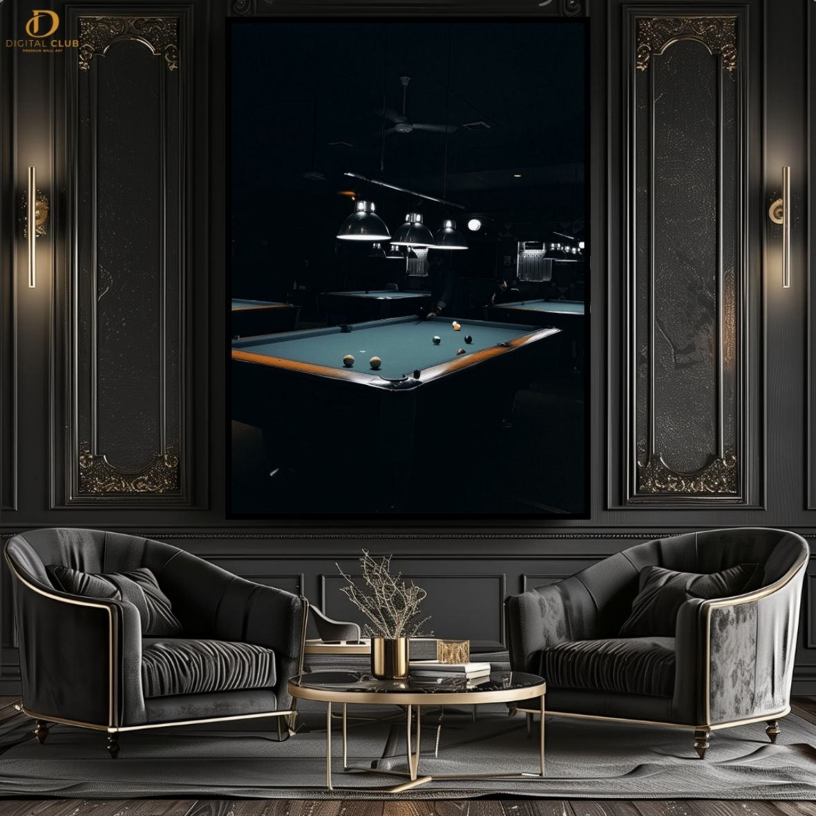 Snooker Table - Artwork -Premium Wall Art
