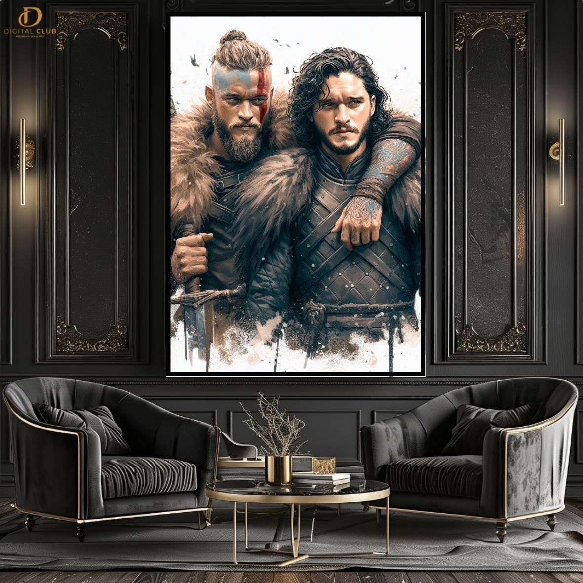 Vikings X GOT - Movie- Premium Wall Art