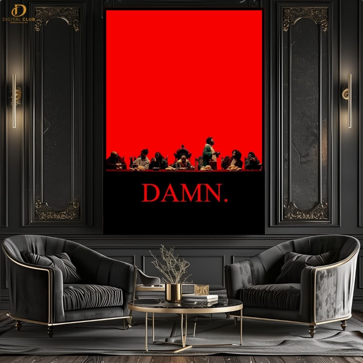 Kendrick "DAMN"- Music Artist - Premium Wall Art