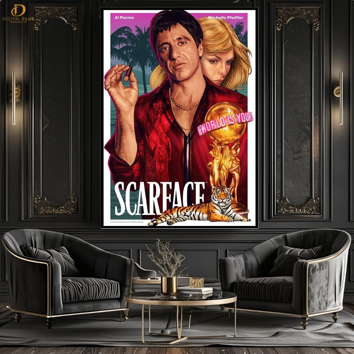 Scarface Poster - Movie- Premium Wall Art