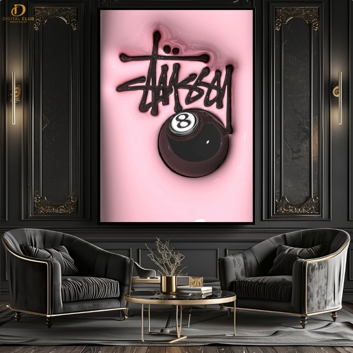 Stussy Snooker -Premium Wall Art