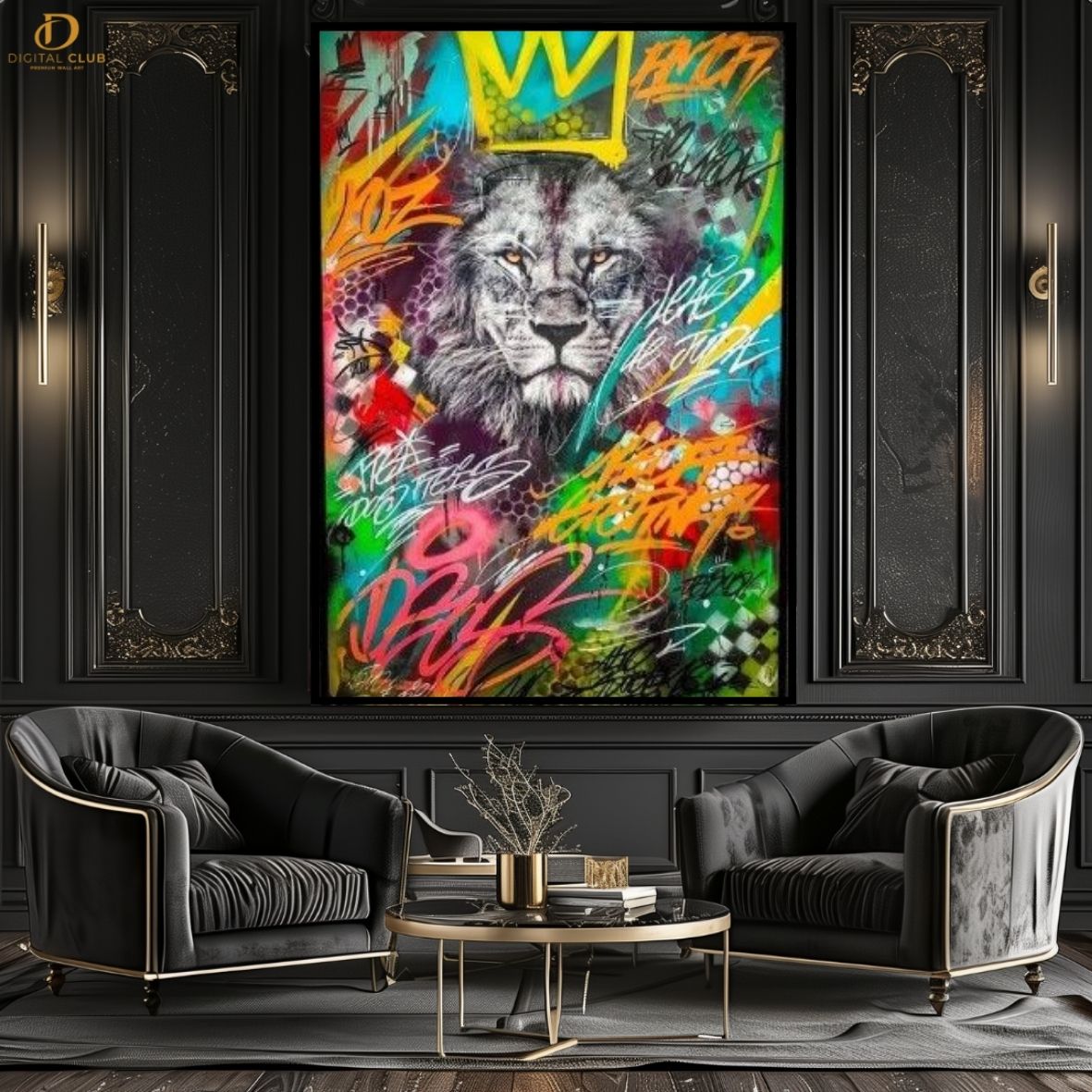 Lion Pop Art -Trendy- Premium Wall Art - Art Digital Club