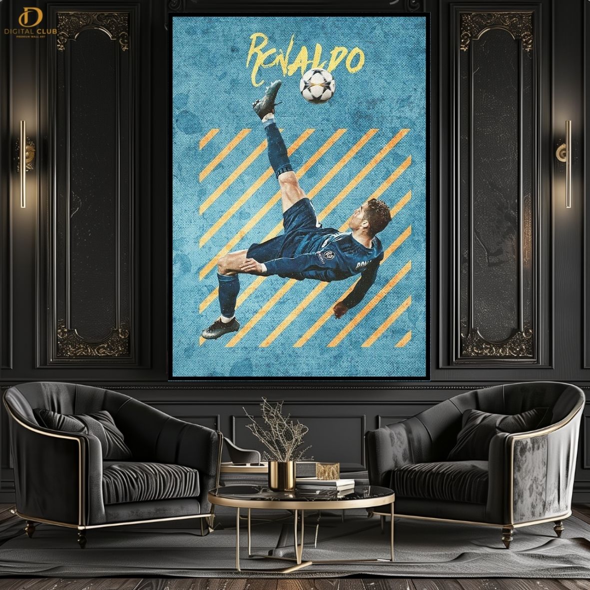 Ronaldo Kick - Football - Premium Wall Art