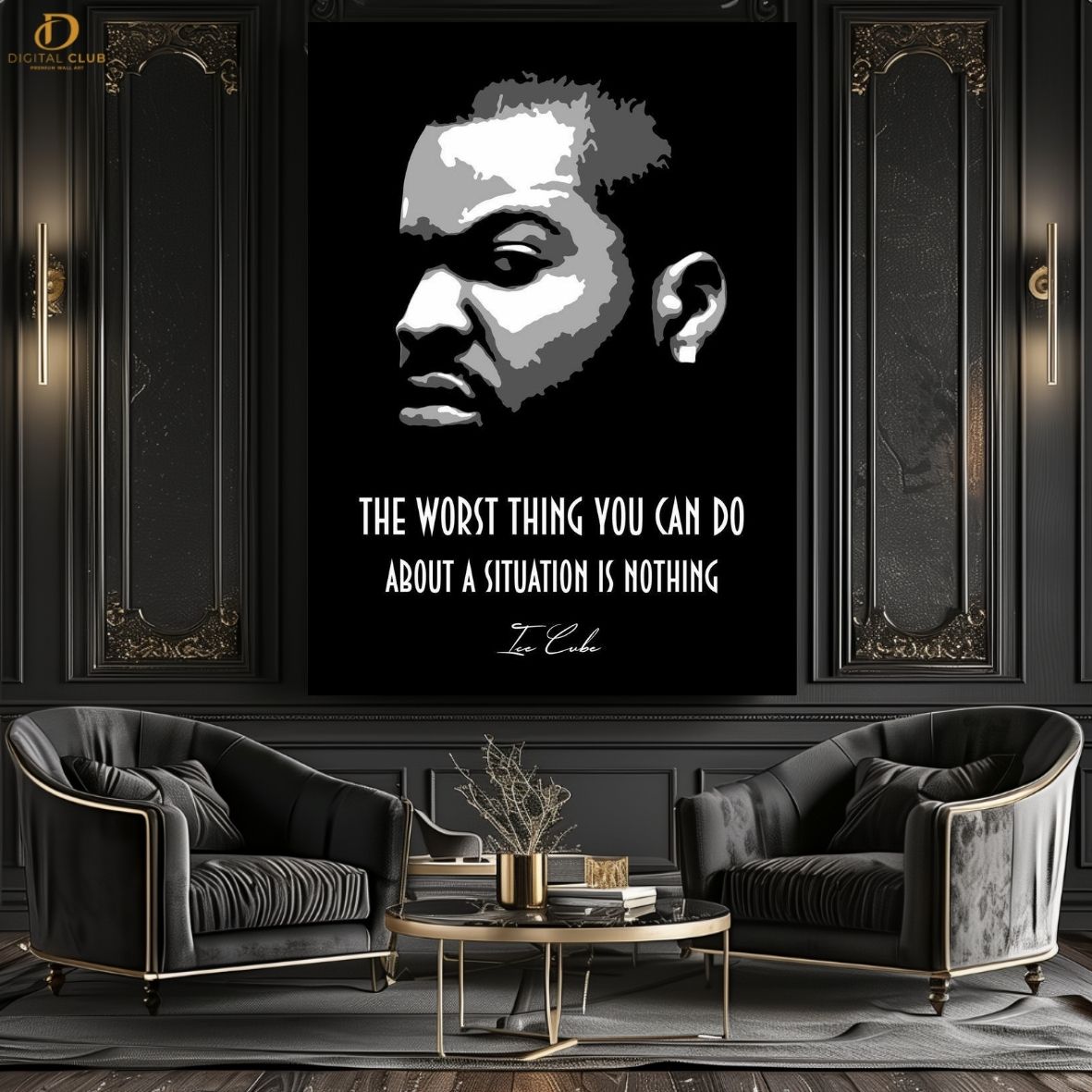 Ice Cube "Quote" - Music Artist - Premium Wall Art