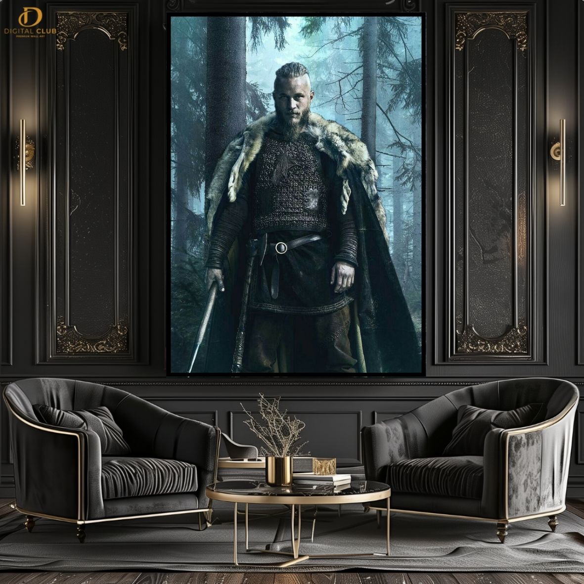 Goat Ragnar Vikings - Movie - Premium Wall Art