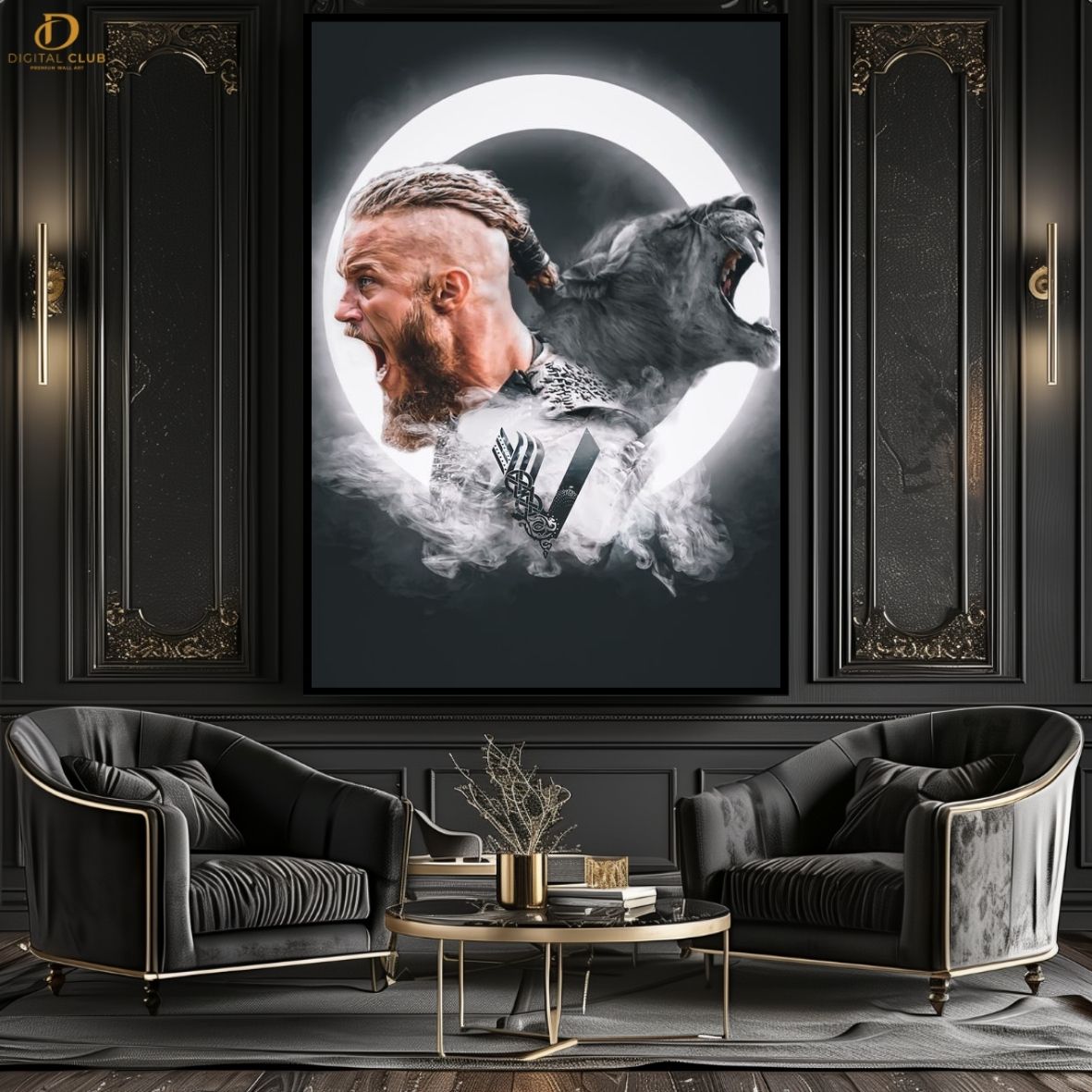 Vikings Logo- Movie- Premium Wall Art