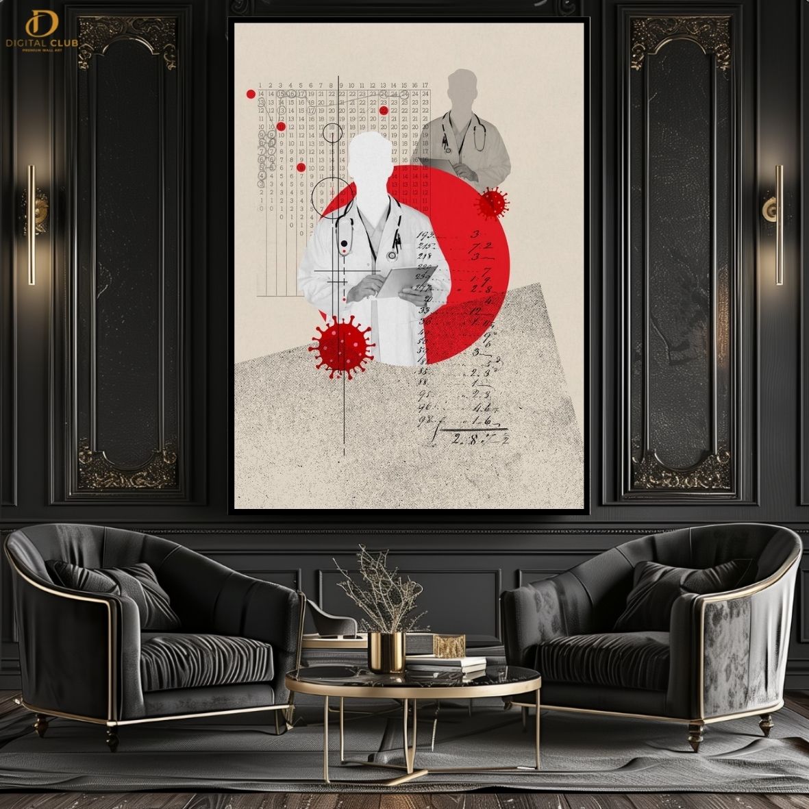 Doctor Artwork 12 -Office- Premium Wall Art