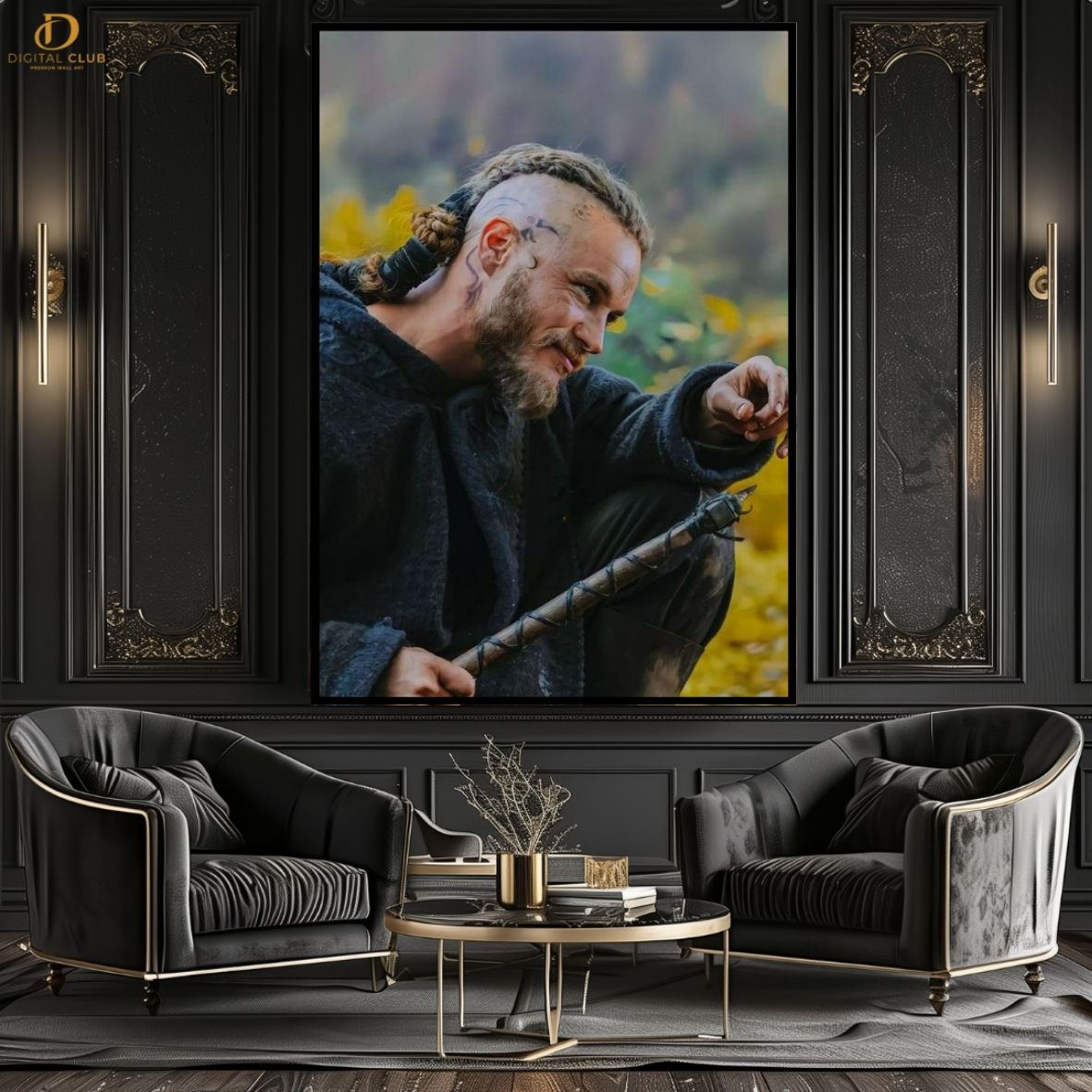 Ragnar Vikings 11- Movie - Premium Wall Art