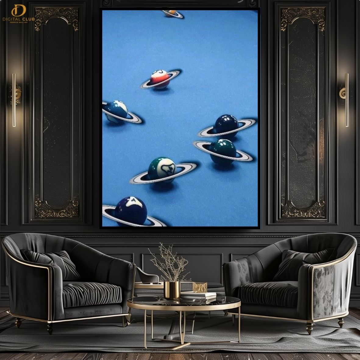 Billiards Balls Artwork -Premium Wall Art