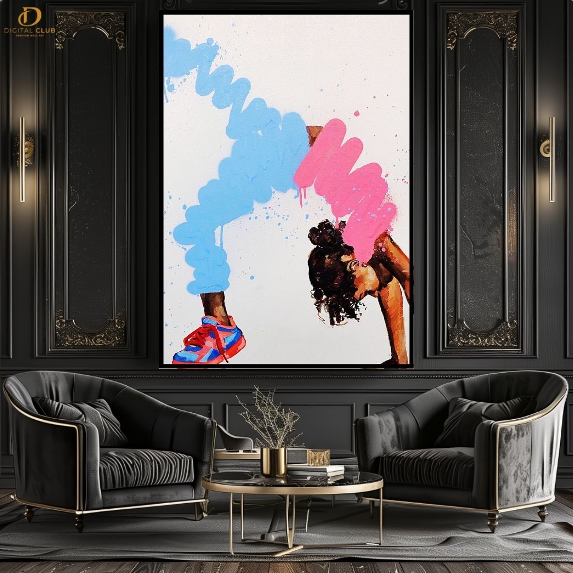 Dance Girl Pink - Premium Wall Art