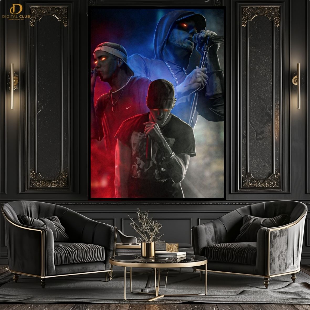 Eminem Graphic 8- Music Artist- Premium Wall Art