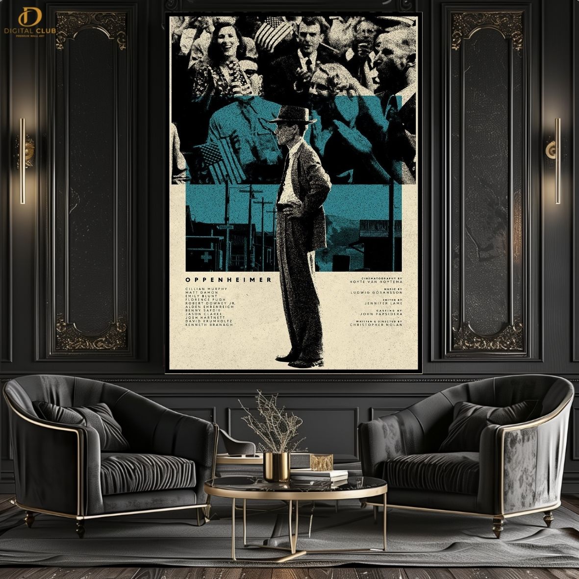 Oppenheimer- Movie- Premium Wall Art - Art Digital Club
