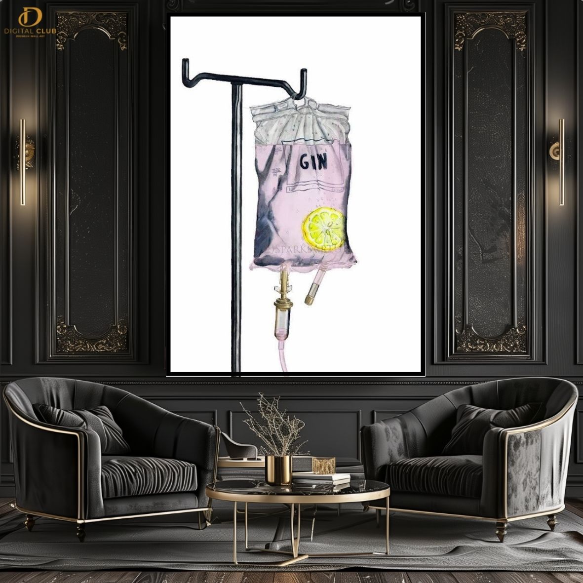 Gin Drip-Trendy- Premium Wall Art - Art Digital Club