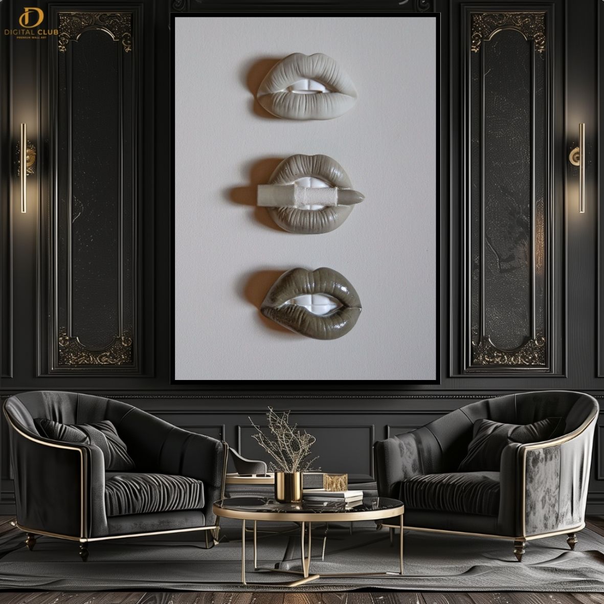 Lips Artwork -Aesthetic- Premium Wall Art
