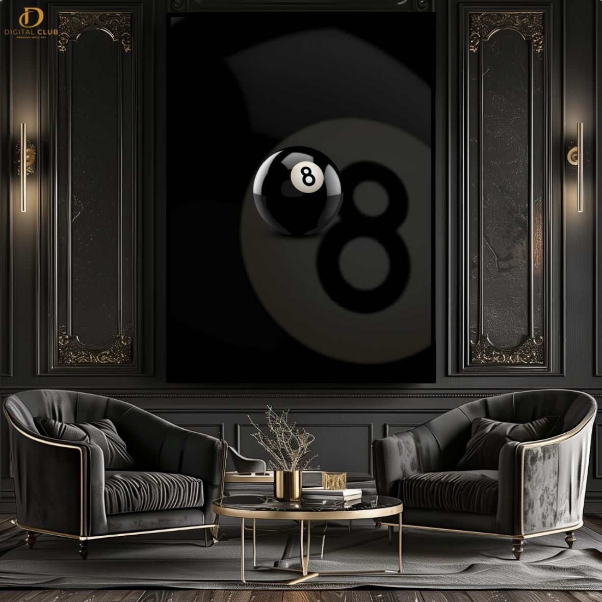 Snooker 8 Ball -Premium Wall Art