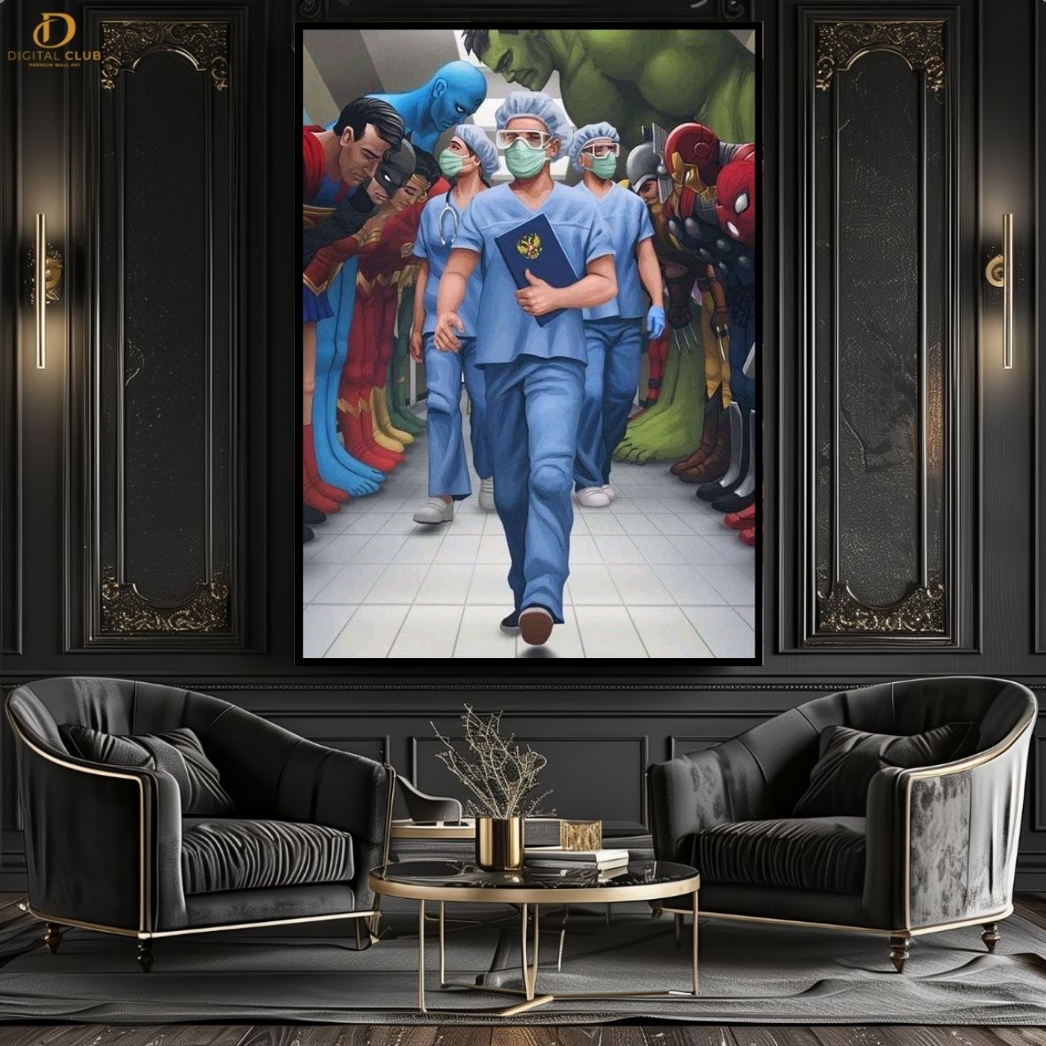 Doctor Artwork 4 -Office- Premium Wall Art