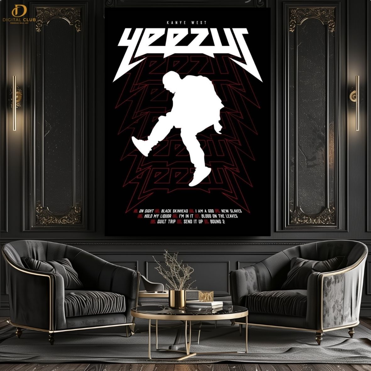 Kanye West "YEEZUS 2"- Music Artist- Premium Wall Art