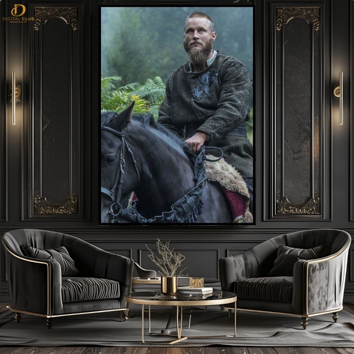 Ragnar Vikings 5- Movie - Premium Wall Art