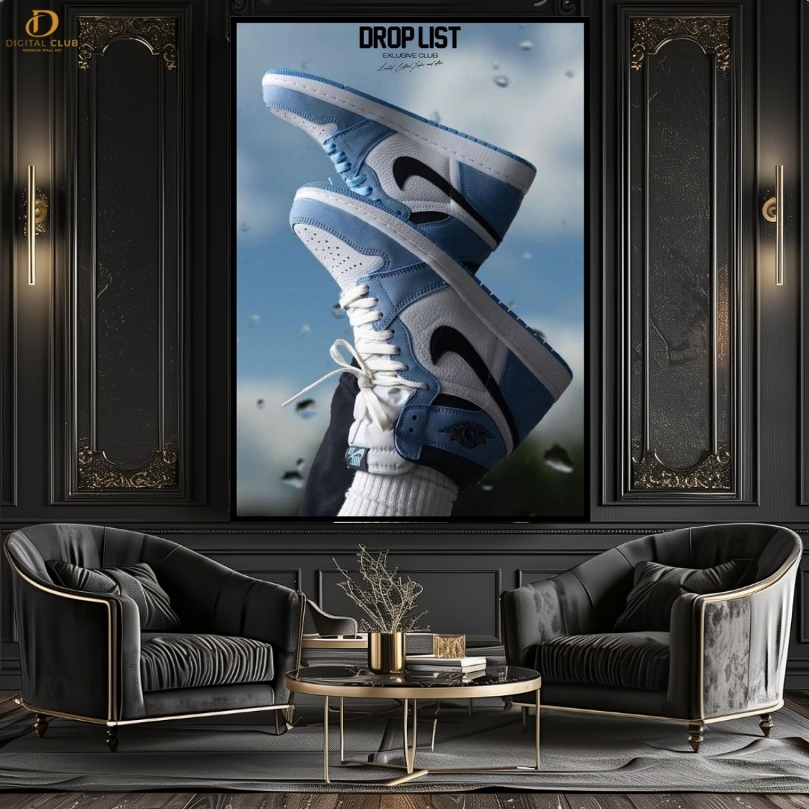 Jordan Graphic 2 - Shoe - Premium Wall Art