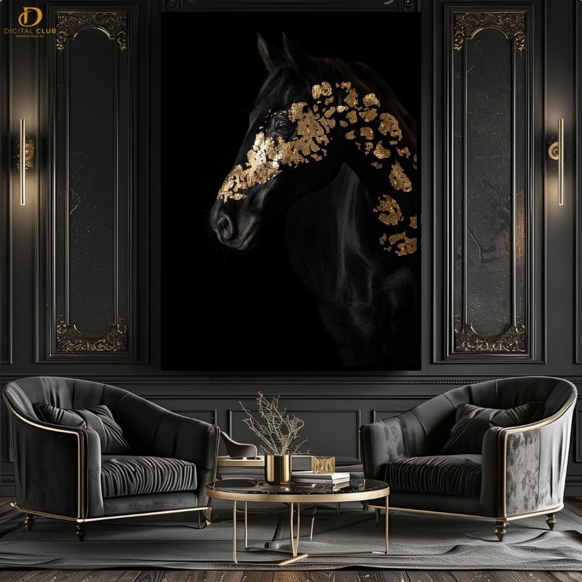 Horse Artwork 20- Animal-Premium Wall Art