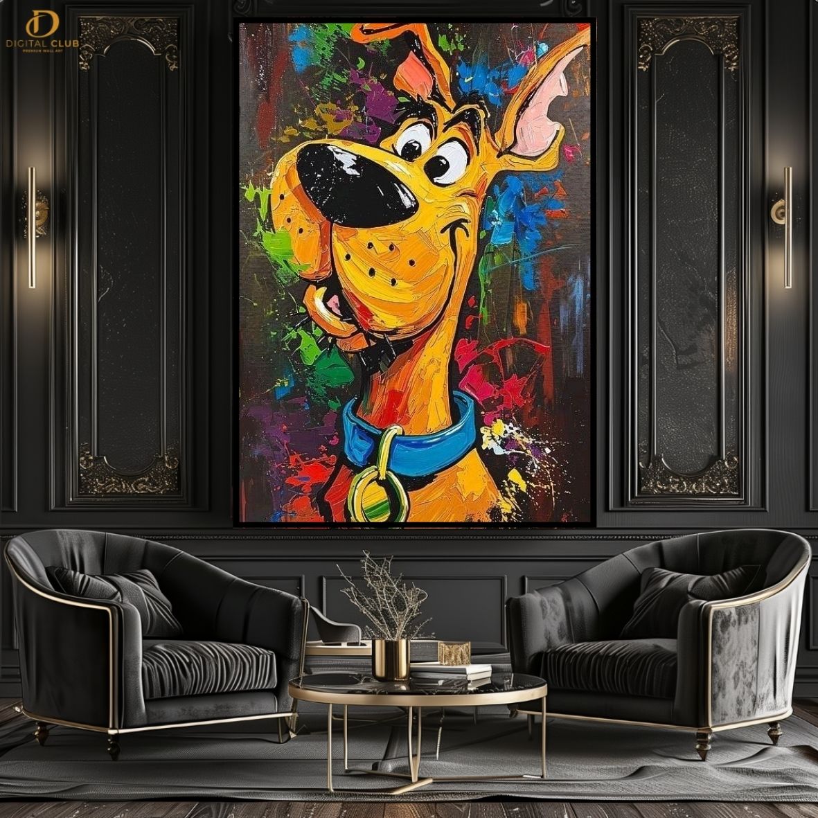 Scooby Dooby - Cartoon - Premium Wall Art