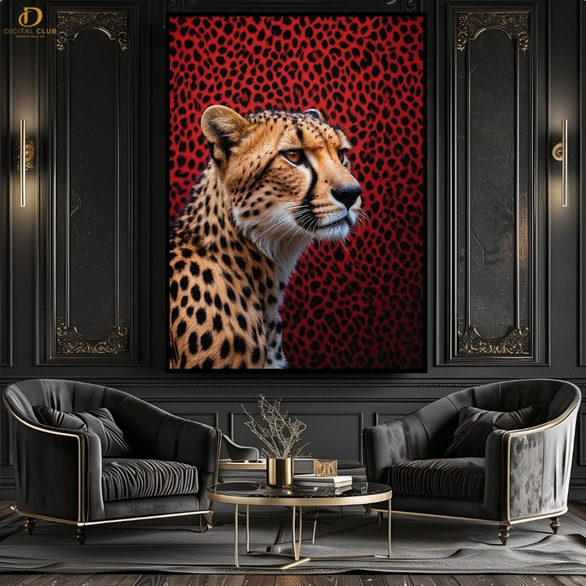 Cheetah 2 -Animal- Premium Wall Art